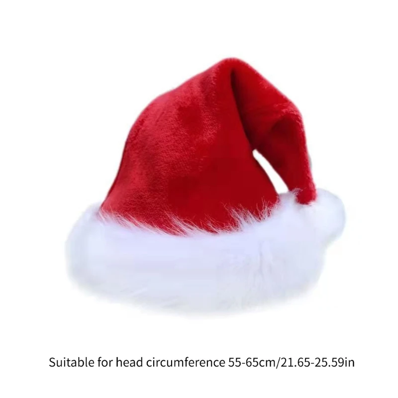 Y1UB Festive Christmas Headwear Thicken Plush for New Year Christmas Party