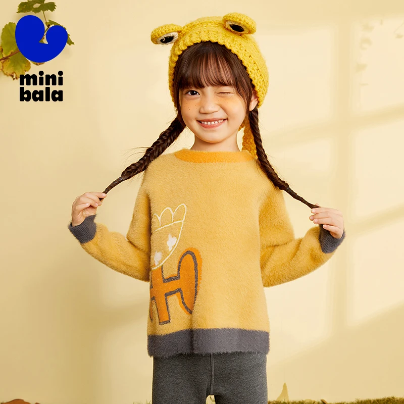 미니 발라발라 스웨터 여아 2025 가을 겨울 부드럽고 따뜻한 니트 풀오버 베이비 상의 데일리룩