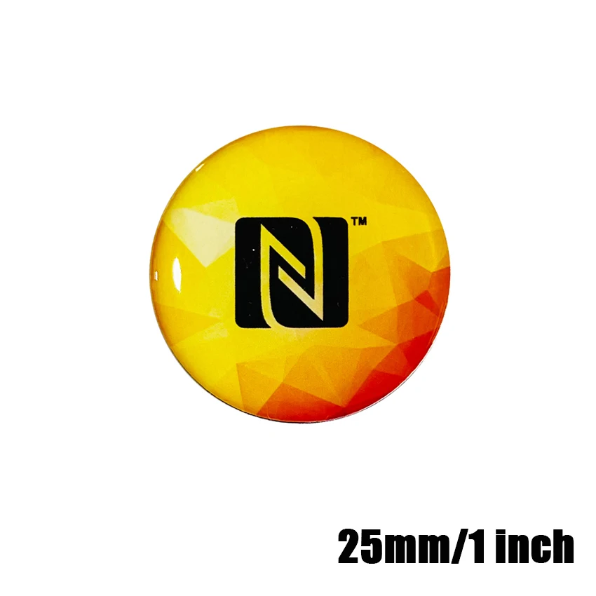 Enhanced RFID NFC Epoxy Passive Contactless Social Media Sticker