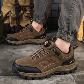 Hiking Shoes Men Mountain Climbing Shoes Outdoor Sneakers Top Quality Tourism Jogging Trekking Sneakers Non-slip Classics Comfy 3