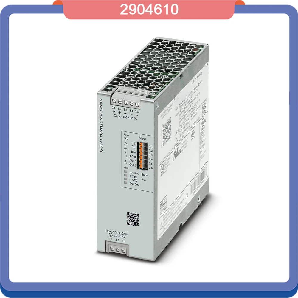 2904610 For Phoenix Power Supply QUINT4-PS/1AC/48DC/5 3 2904610 For Phoenix Power Supply QUINT4-PS/1AC/48DC/5