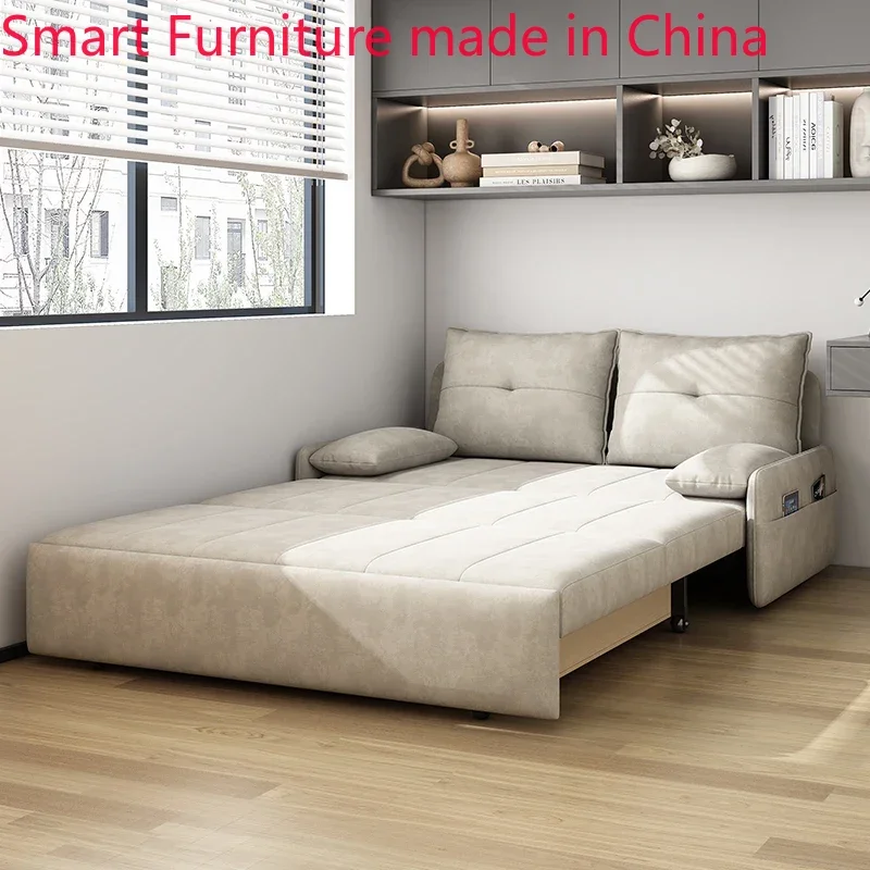 

Диван-кровать двухцелевой складной, многофункциональная ткань для гостиной, без подлокотника, с нажимом, для науки и технологии