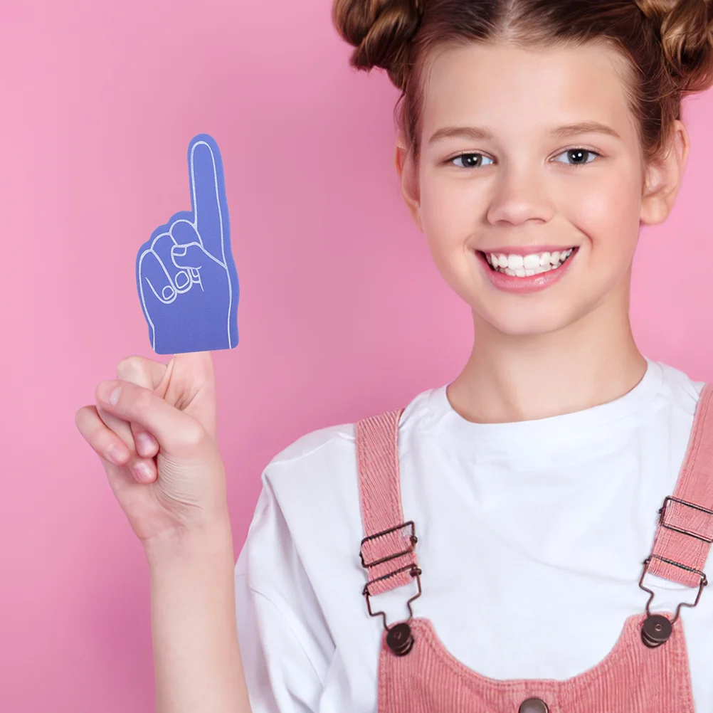 24 Pcs Foam Finger Cheerleading Hand Sports Event Prop Party Supplies Souvenirs Team Sports Accessories Blue Green Yellow Red
