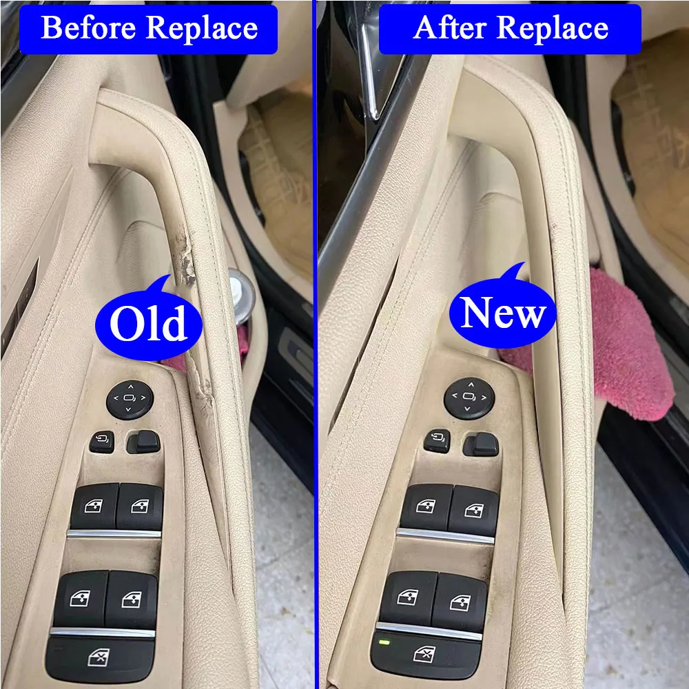 2/4pcs links rechts Kohle faser Innen türgriff Innen verkleidung Verkleidung für BMW 5er M5 G30 G31 F90 2014-2016 2017 – Detail 2