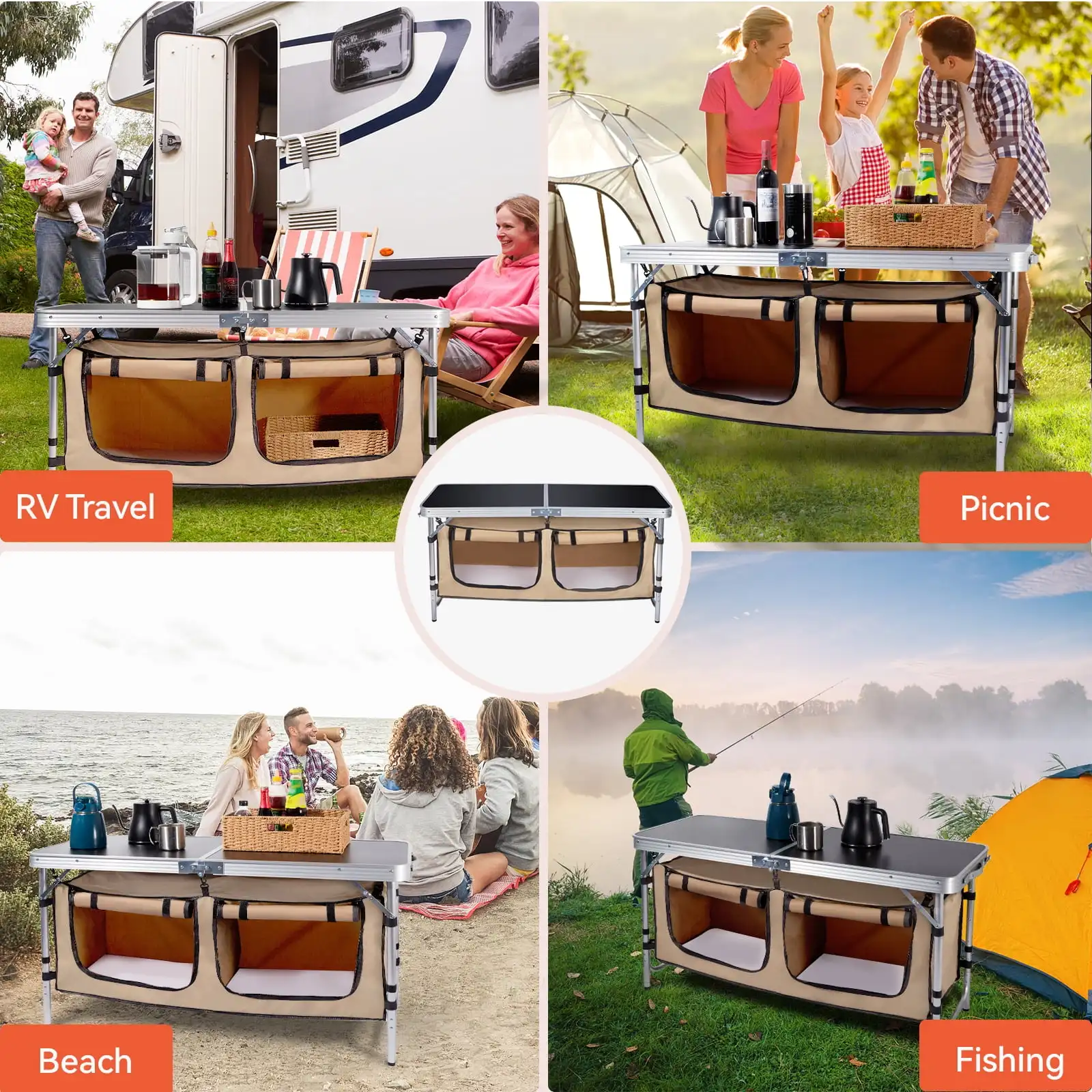Portable Camping Table Set 2