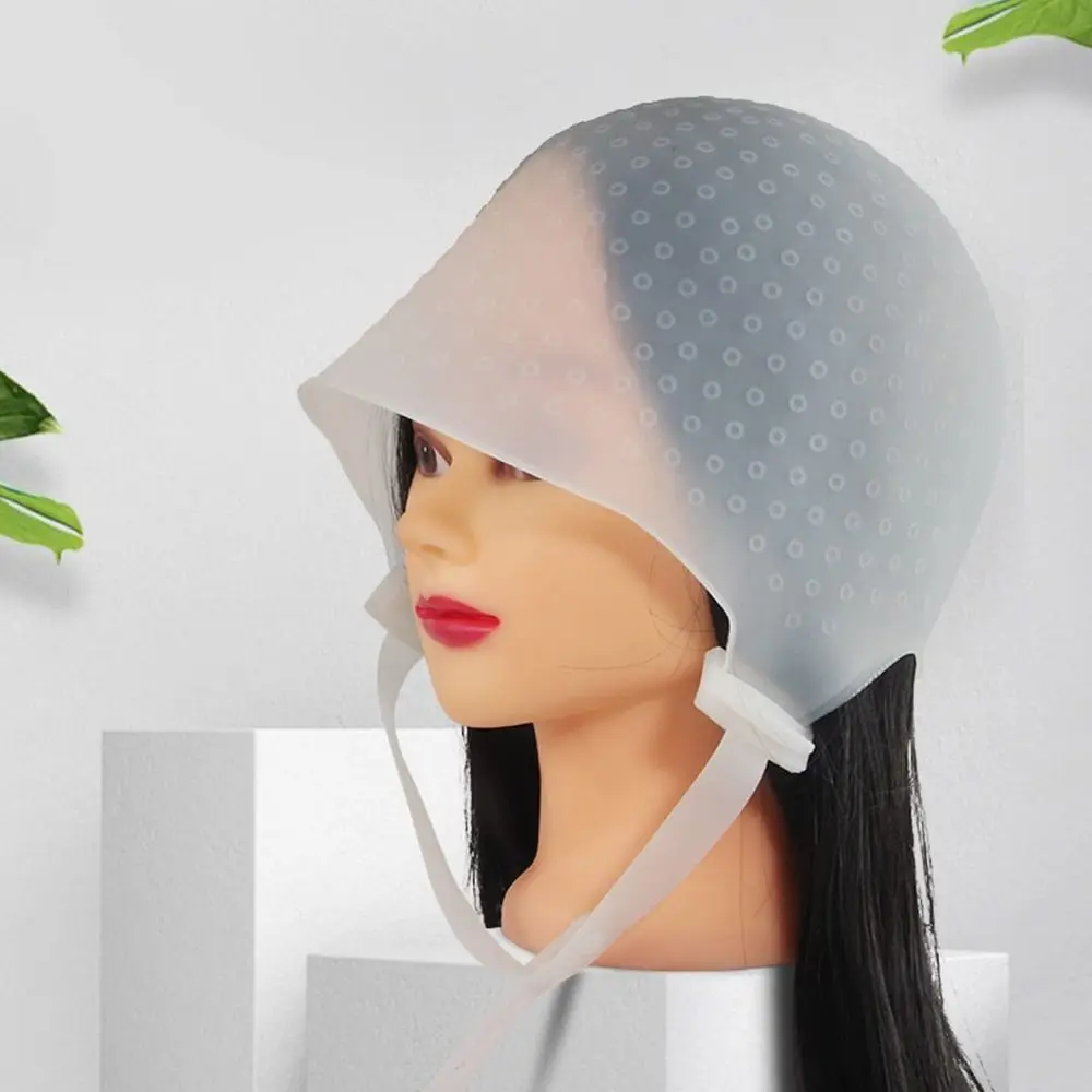 Nuovo Cappello Professionale per Colorazione Capelli da Salone, Cappello in Silicone con Gancio per Tintura e Mèches, Strumenti per lo Styling dei Capelli - immagine 5