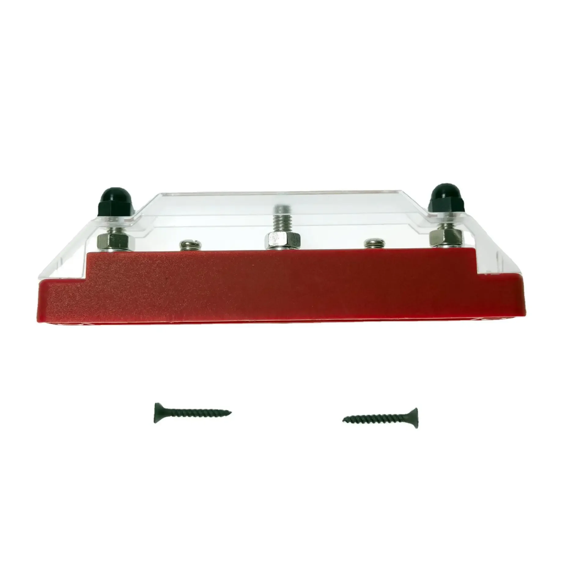 Busbar Single Row Straight Row Block Con Coperchio 5 Vie 3 + 2 M6 Corrente 250A Per Rv Yacht