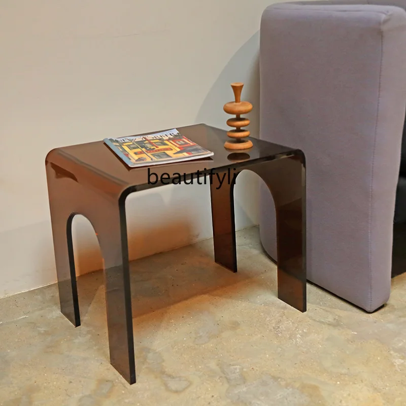 

Colorful Acrylic Side Table Sofa Corner Table Living Room Coffee Table Bedroom Bedside Table Coffee Shop Creative Simple