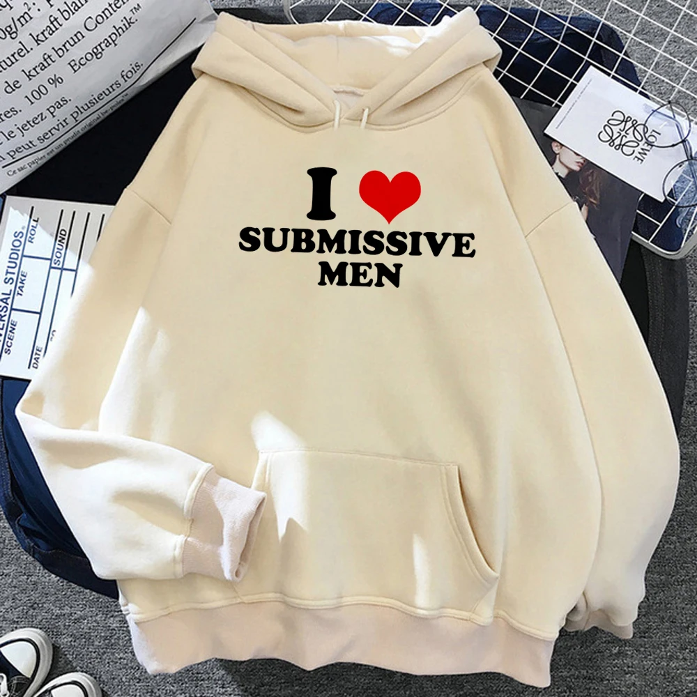 

I Love Submissive Men women Kawaii sweat y2k пуловер Женская аниме одежда