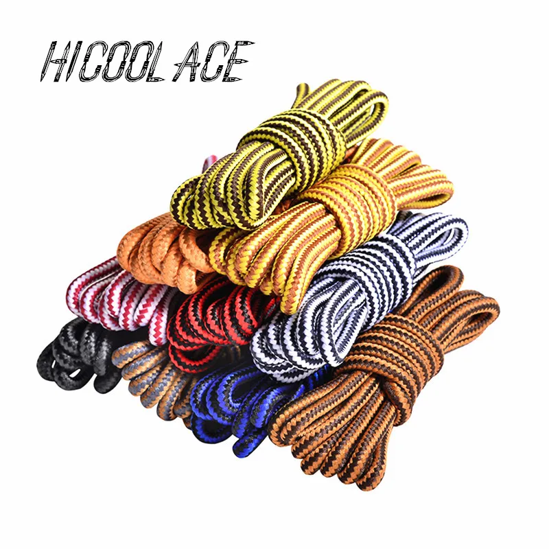 2022 New Outdoor Multicolor Round Shoelaces Hiking Rope Shoelaces Sport