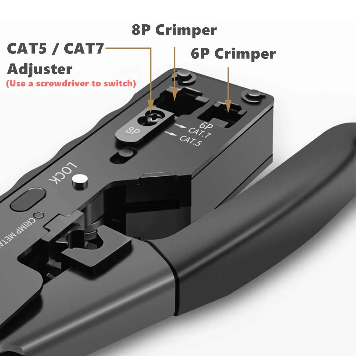 ZoeRax RJ45 Crimp Ferramenta Ethernet Crimping Tool