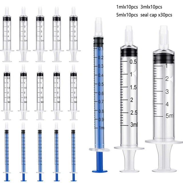 15 Pack New 20ml 10ml 5ml 3ml 1ml Syringes Blunt Tip Syringe Glue Syringe  For Oil Or Glue Applicator - Valve Needles - AliExpress