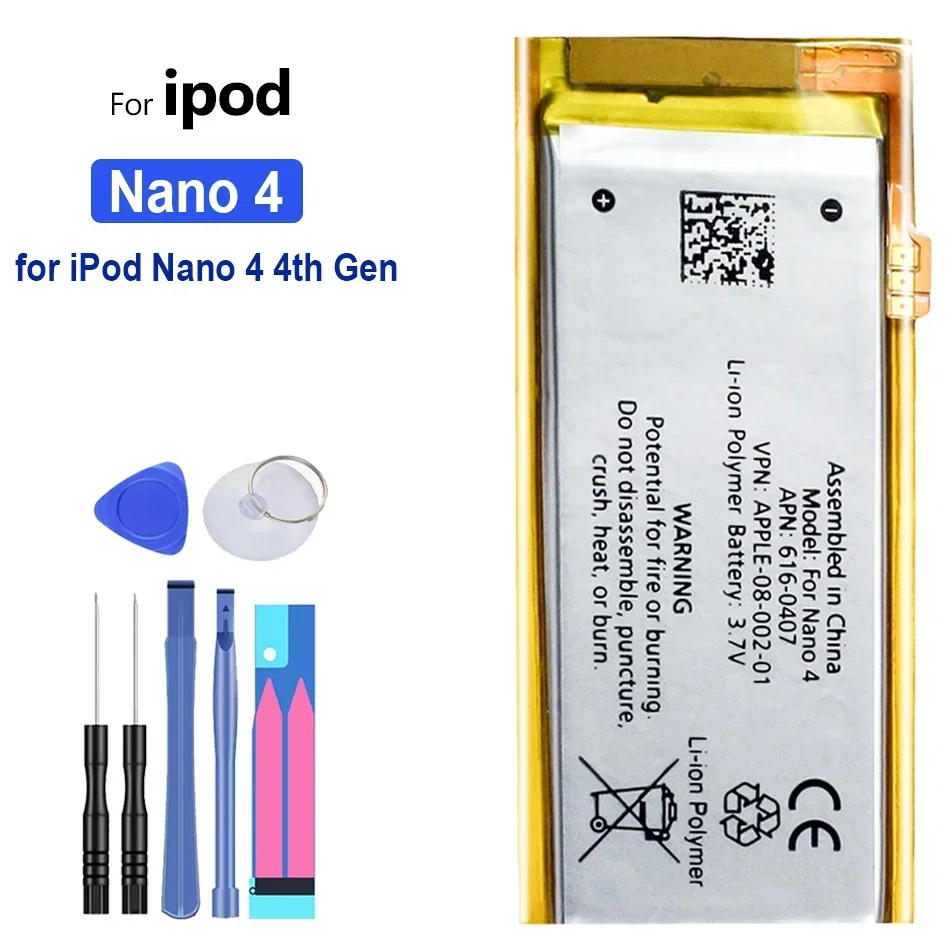 Batteria Di Ricambio Nano2 Nano3 Nano4 Nano5 Nano6 Nano7 Per Apple Ipod Nano 3 3Rd 3Th 3Gen 4Th 5Th 6Th 7Th Mp3 Bateira