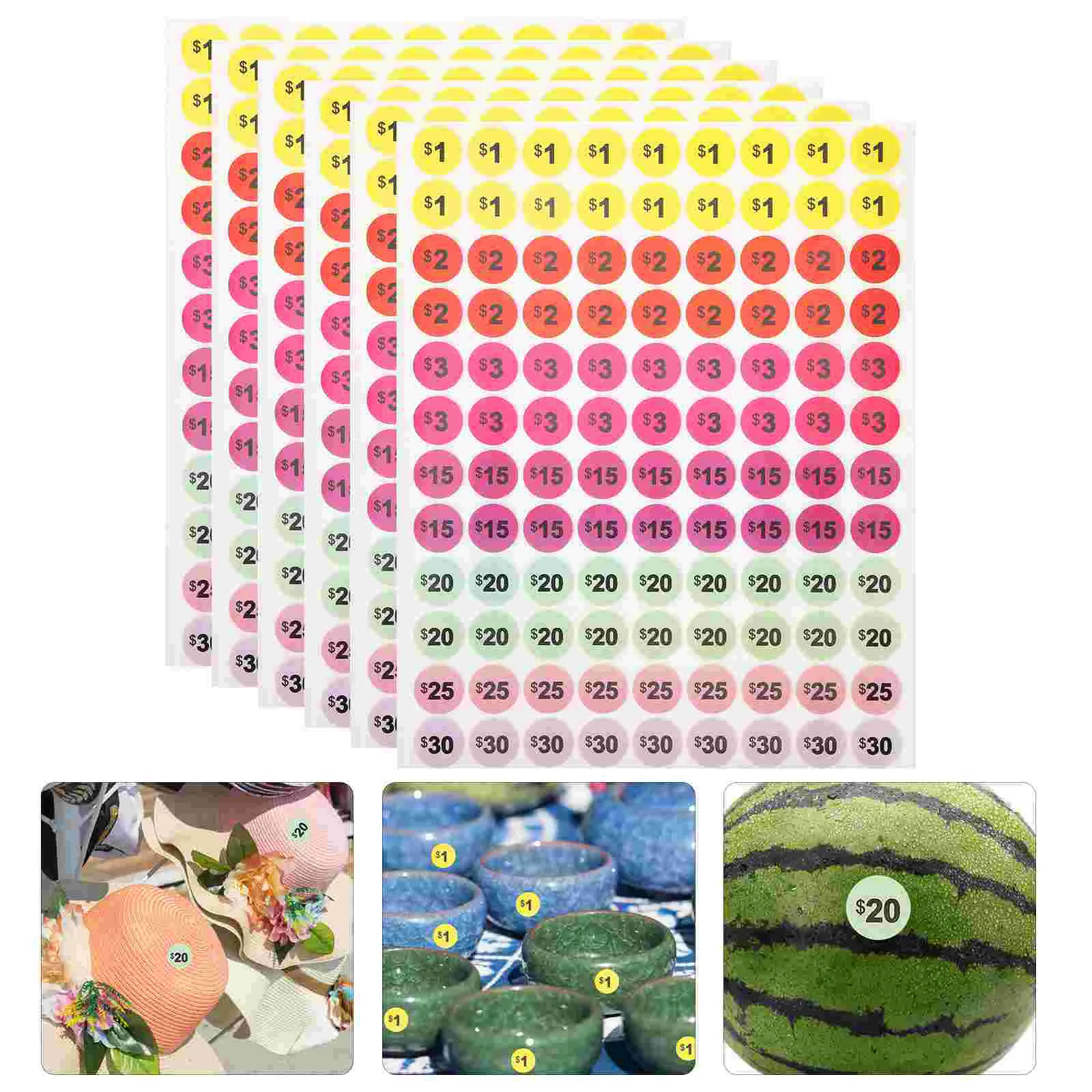 

30 листов этикеток ценовые наклейки ценники номер продажа двор для малого бизнеса