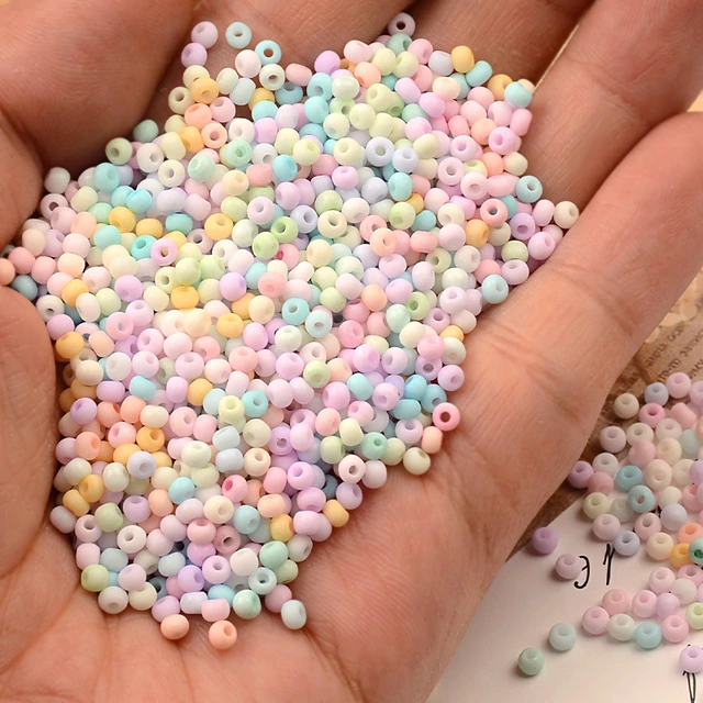 500Pcs 3mm Matte amaretto Color Glass Seed Beads 8/0 Uniform Round Spacer  Beads per gioielli