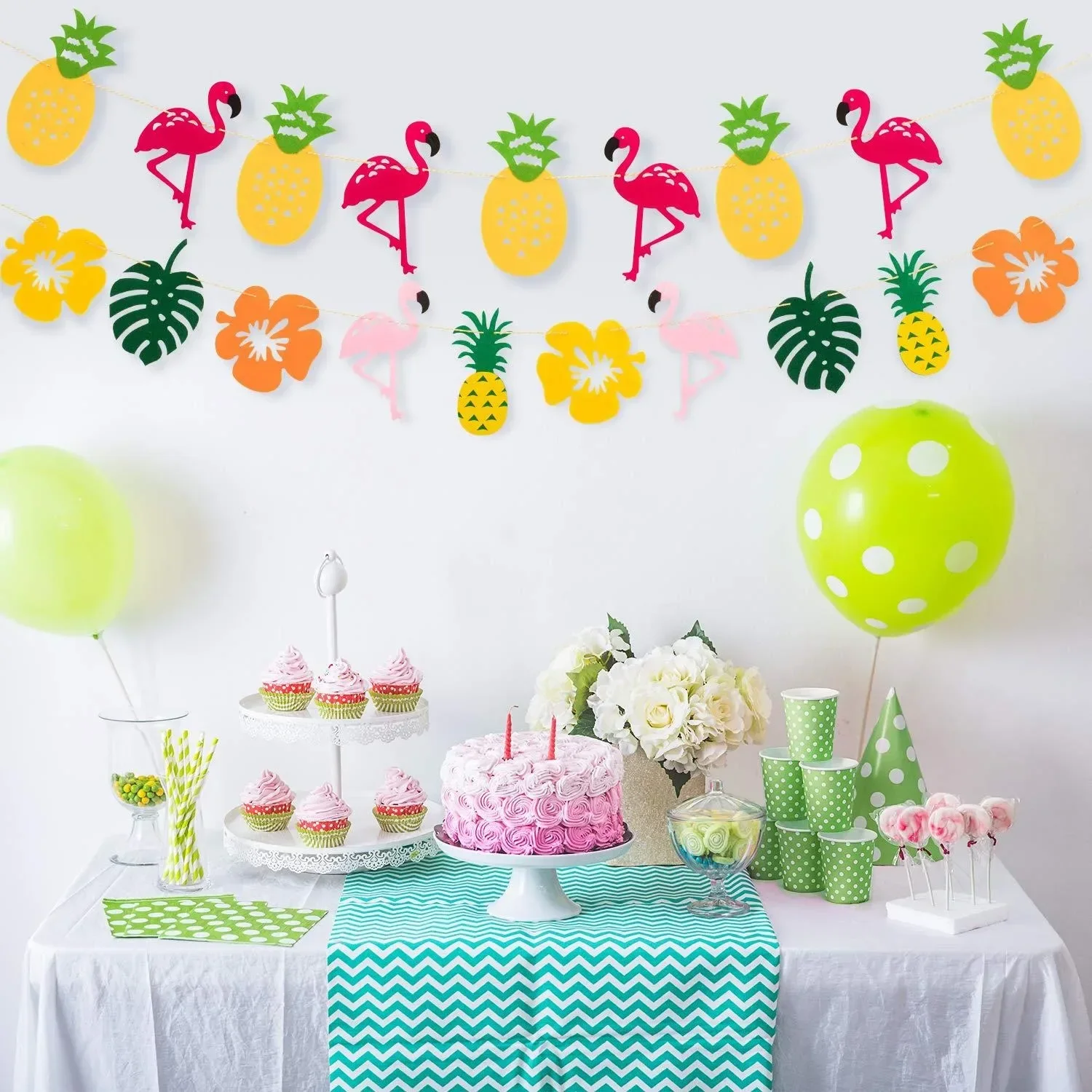 Decorazioni per feste di compleanno tropicali hawaiane, decorazione per