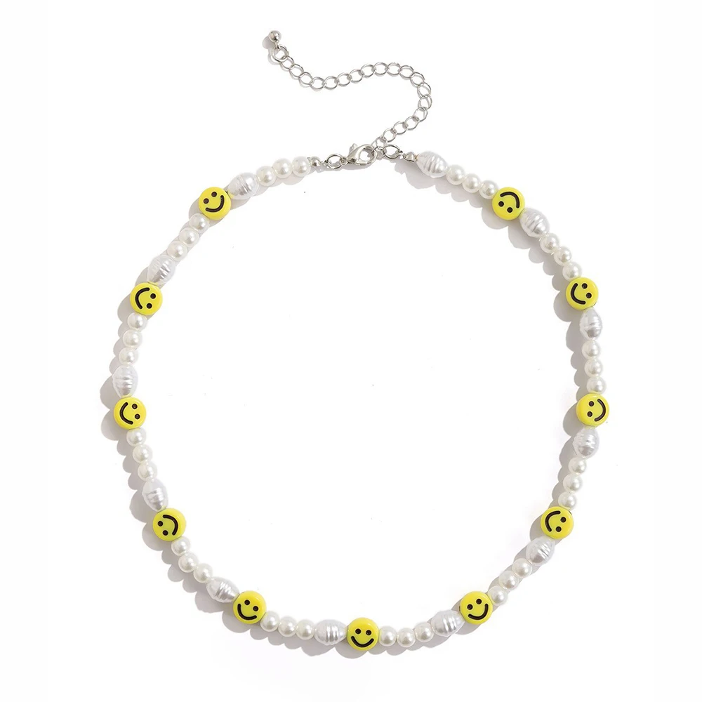 Set di gioielli con volto sorridente di perle - Garanzia qualità