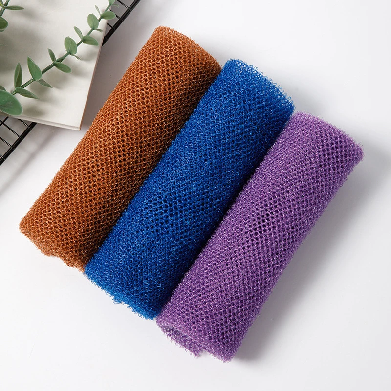 African Net Bath Sponge, 14x77cm African Net Long Bath Net Sponge Exfoliating Shower Body Scrubber Back Scrubber Skin Smoother 2