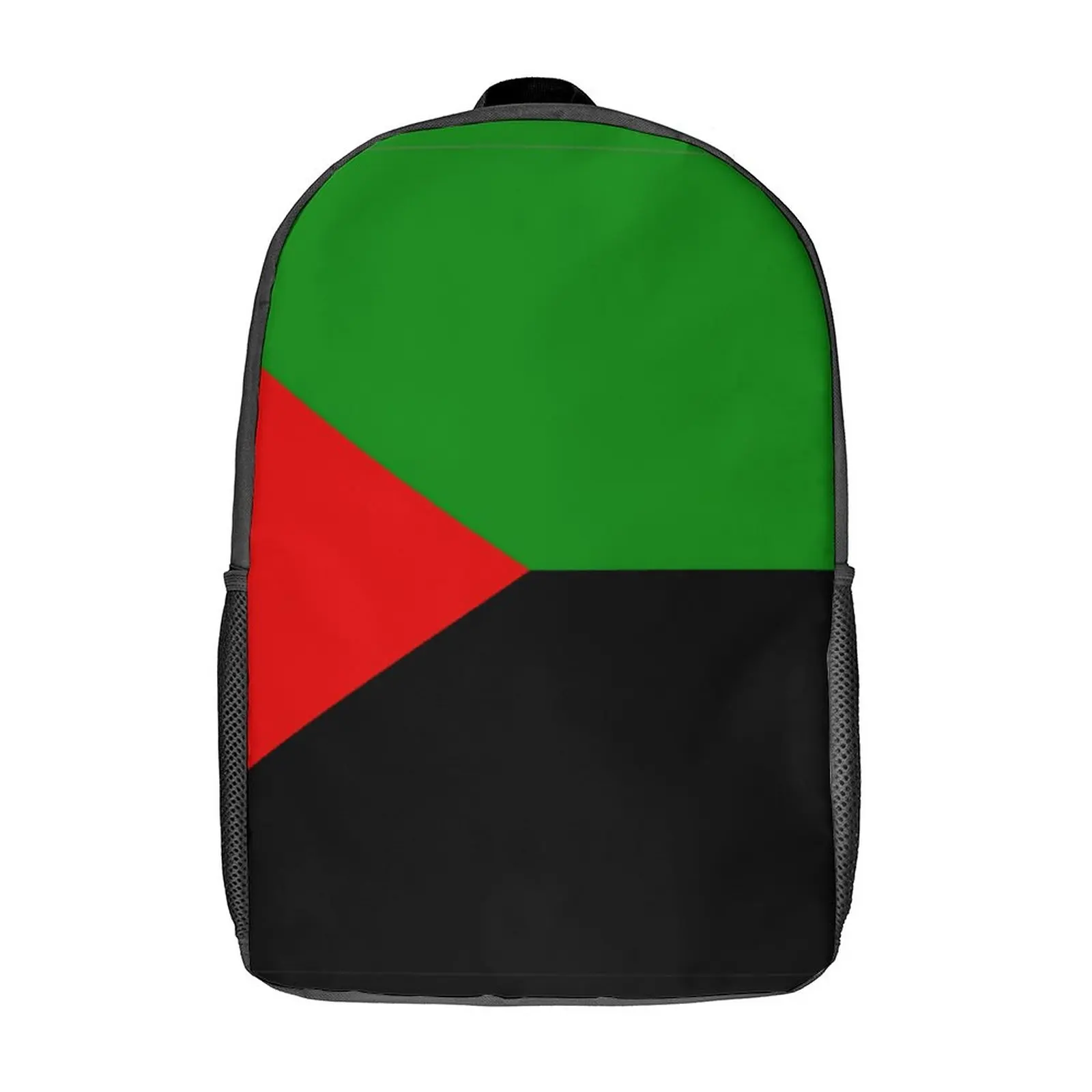 

Martinique in Red Green And Black 1 Firm Comfortable Infantry Pack17 Inch Shoulder Backpack Vintage Travel Novelty