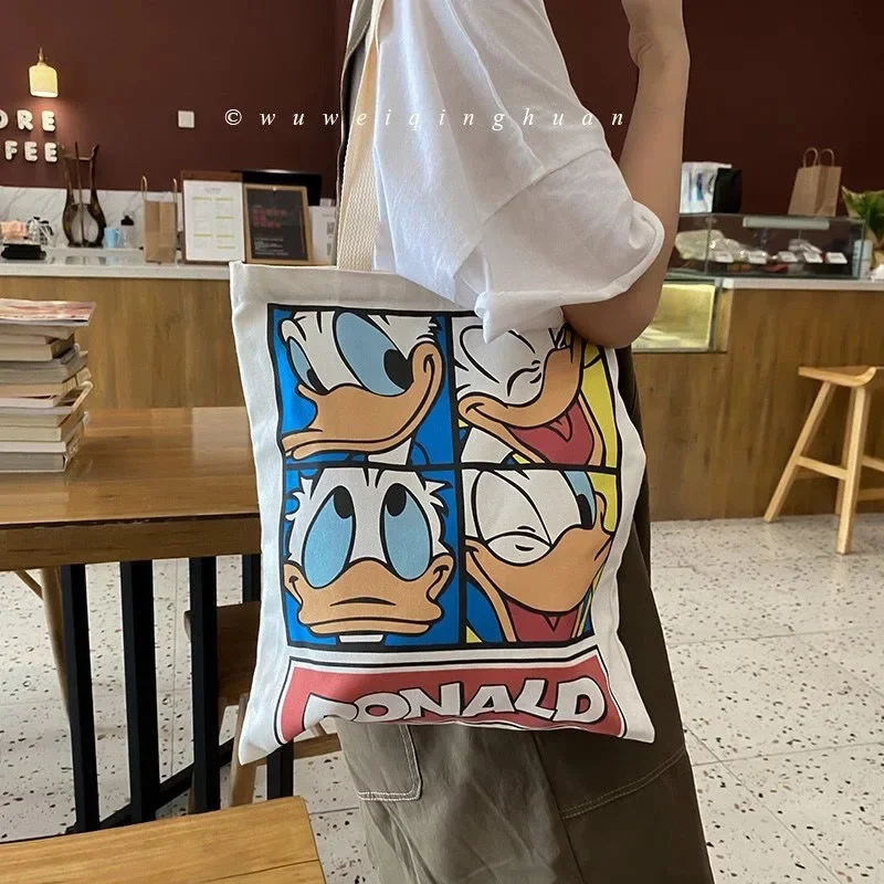 New Disney Donald Duck canvas shopping bag ladies shoulder bag gift toy 3