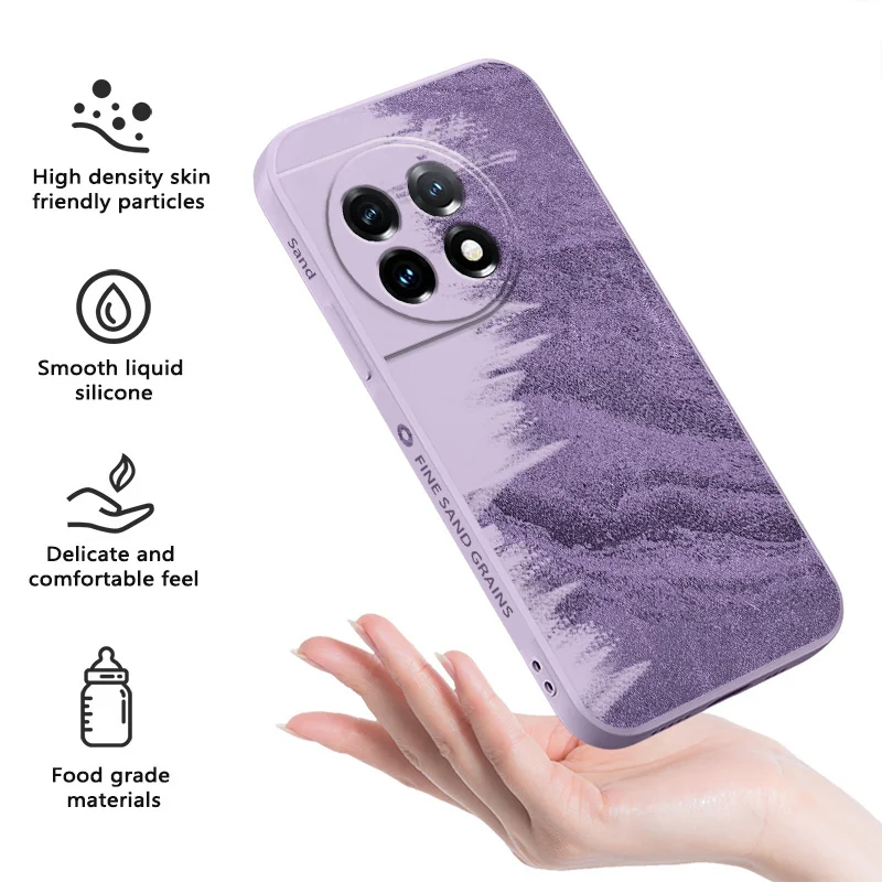 Textured Sand Liquid Silicone Phone Case
