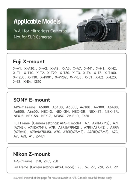 Ttartisan 27mm F2.8 Auto Focus Aps-c Lens For Nikon Z Mount