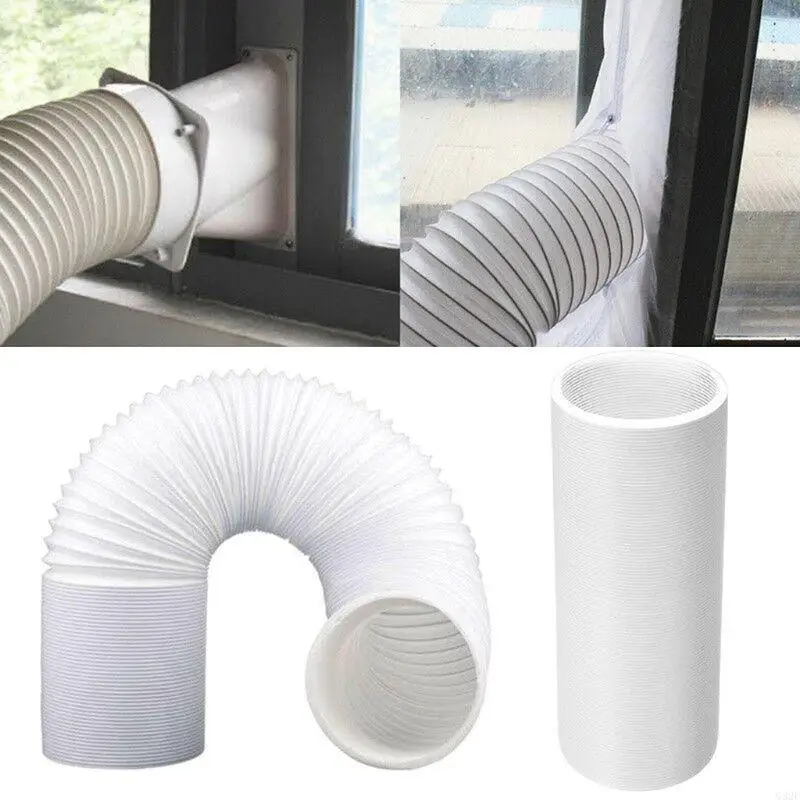 G32F 2m Universal Flexible Air Conditioner Exhaust Hose Vent Tube 13cm Diameter Duct Extension Pipe