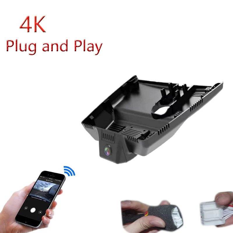 Fitcamx Dashcam 4K Per Hyundai Santa Fe (2021-2023 4a Gen), Integrazione OEM, WiFi, 64GB Inclusa