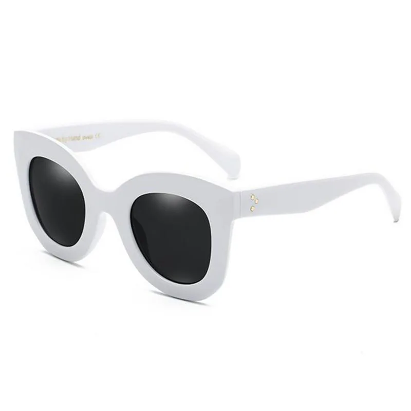 Women Fashion Gradient Vintage Round Style Sunglasses Classic 3 Dots Deep Blue Frame Sun Glasses Oculo 0 -0.5 -1.0 -2.0 To -6.0 3