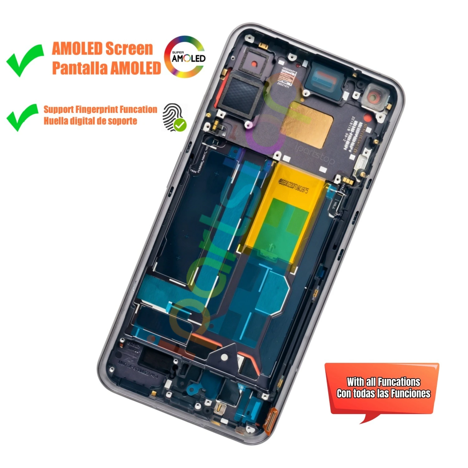 iParts Sostituzione Nuovo Display per Niente Phone (1) Telefono 1 A063 120Hz Touch Screen OLED con Parti OEM di Montaggio Telaio - immagine 3