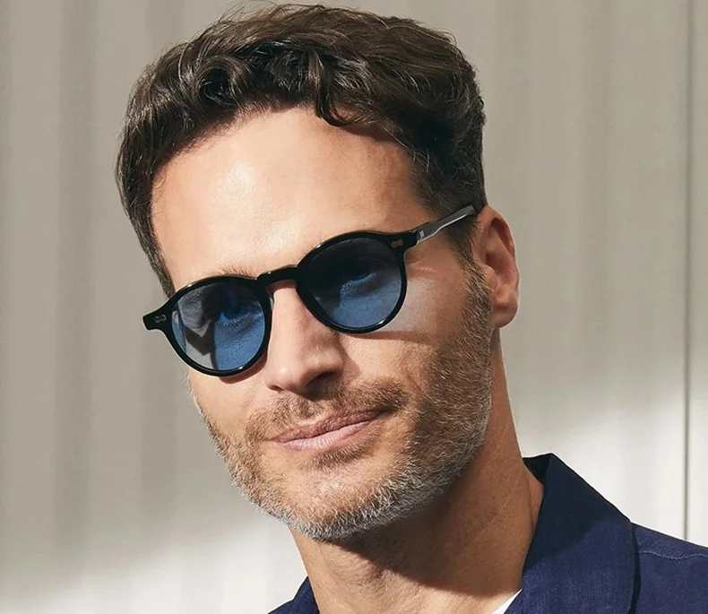Johnny Depp Sonnenbrille für Herren und Damen, polarisiert, Miltzen-Stil, Marken-Vintage-Sonnenbrille mit Acetatrahmen für Herren, Brillen, Eyewear – Detail 4