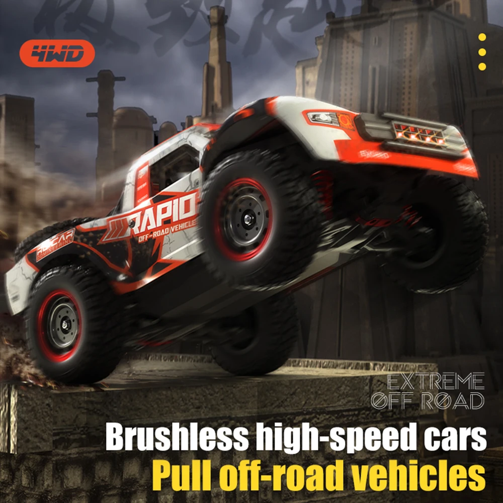 Voiture RC 50-70km/h 1B Batterie - Rouge/Bleu/Orange