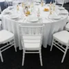 145-335cm Round Satin Tablecloths White Overlay Cover Smooth Fabric for Wedding Event Banquets Hotel Buffet Table Cloth Decor 4