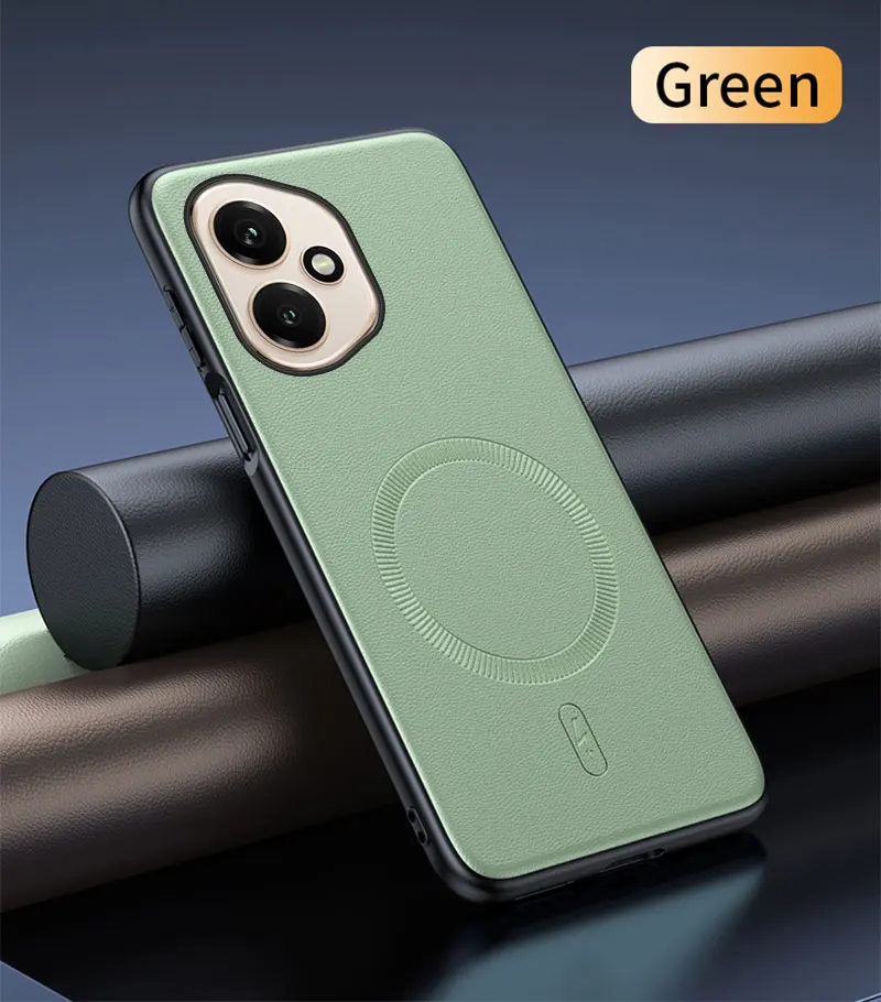 Magnetic Leather Shield Cover - Anti-Fingerprint, Non-Slip, PC+TPU Construction
