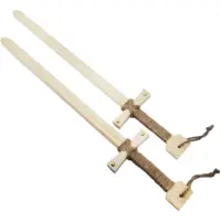 2pcs 40cm Wooden Sword Toy Durable Wholesale Boy Children Props Samurai Outdoor Sword Cosplay Katana Sword Unique Toys Gift 1