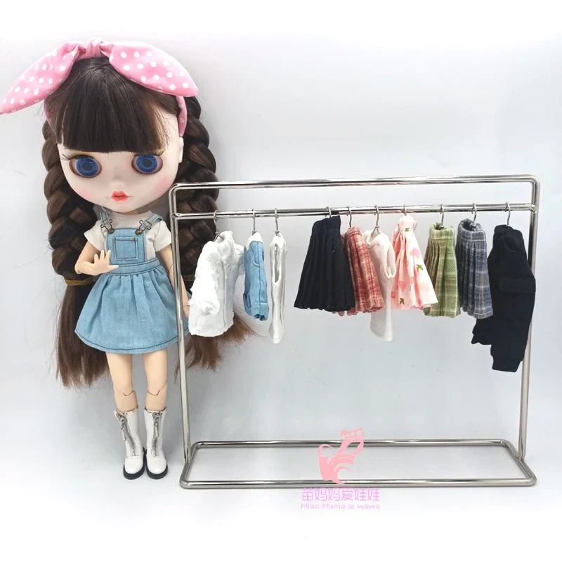 

1/3 1/4 1/6 1/8 BJD Doll House Diy Metal Clothe Rack Wardrobe Hangers for Barbie Doll Ob11 Blythe Accessories