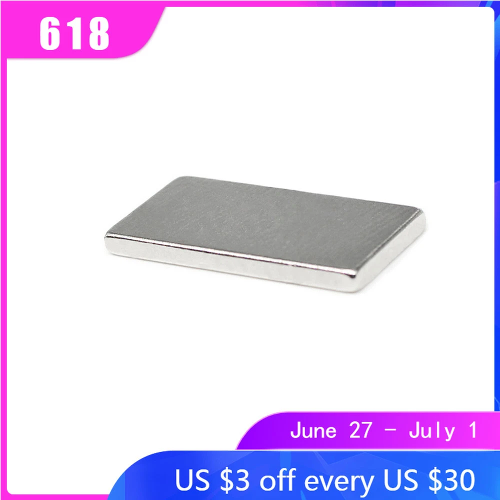 5/10/20/50/100/150PCS 20x10x2 Block Search Magnet N35 Rectangular Strong Powerful Magnets 20x10x2mm Neodymium Magnet 20*10*2 Cabinet Latches