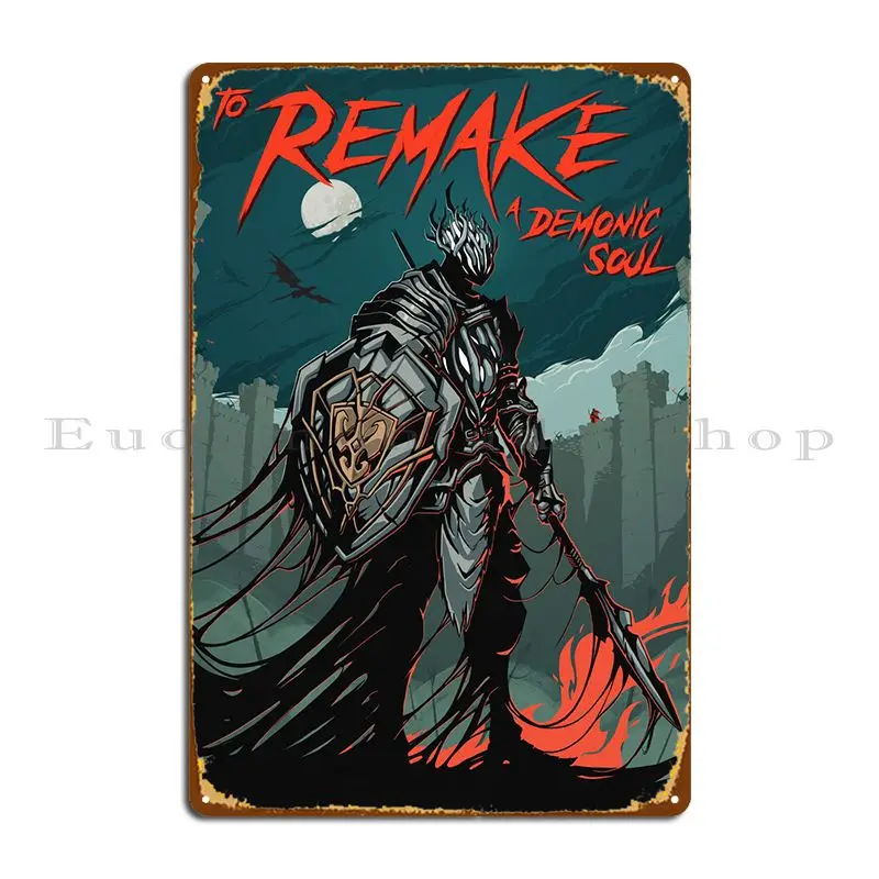 Per Remake A Demoniic Soul Metal Sign Wall Cave Party Cinema Design Cinema Tin Sign Poster