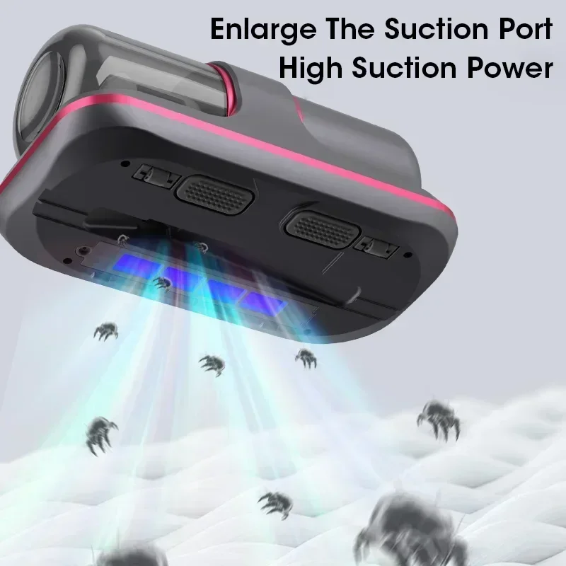 12KPa إزالة العث مكنسة كهربائية لاسلكية محمولة أدا...