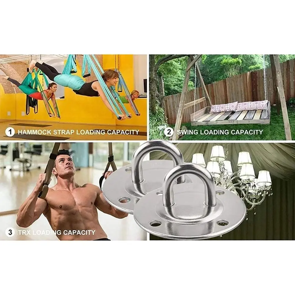 304 Stainless Steel M5 U Hook – Ceiling Mount For Yoga Swings, Lights & Hanging Decor - View #4