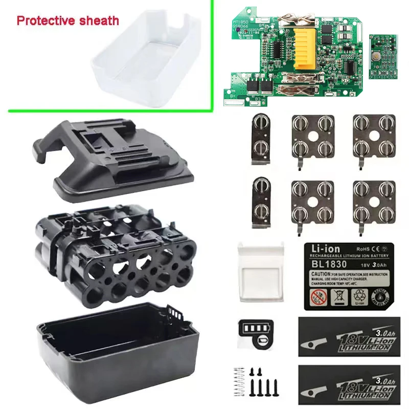 BL1830 Li-Ion Batterie Fall Lade Schutz Platine Box Für Makita 18V 3Ah 6Ah Label Schutzhülle UNBreak Abdeckung – Detail 11
