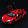 1:24 Lykan Hypersport Alloy Sport Car Model Diecasts & Toy Metal SuperCar Model Simulation Sound Light Collection Childrens Gift 3