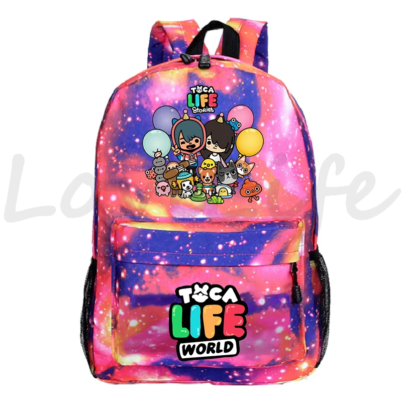 Toca Life World Backpack for Boys Girls Toca Boca Print Zipper Bagpacks  Knapsack 3Pcs/set Students School Bag kids Mochila - AliExpress