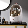 Acrylic Cosmetic Storage Box LED Light Large Capacity Waterproof Dustproof Skin Care Jewelry Desktop Drawer Rotate Open Cover 5
