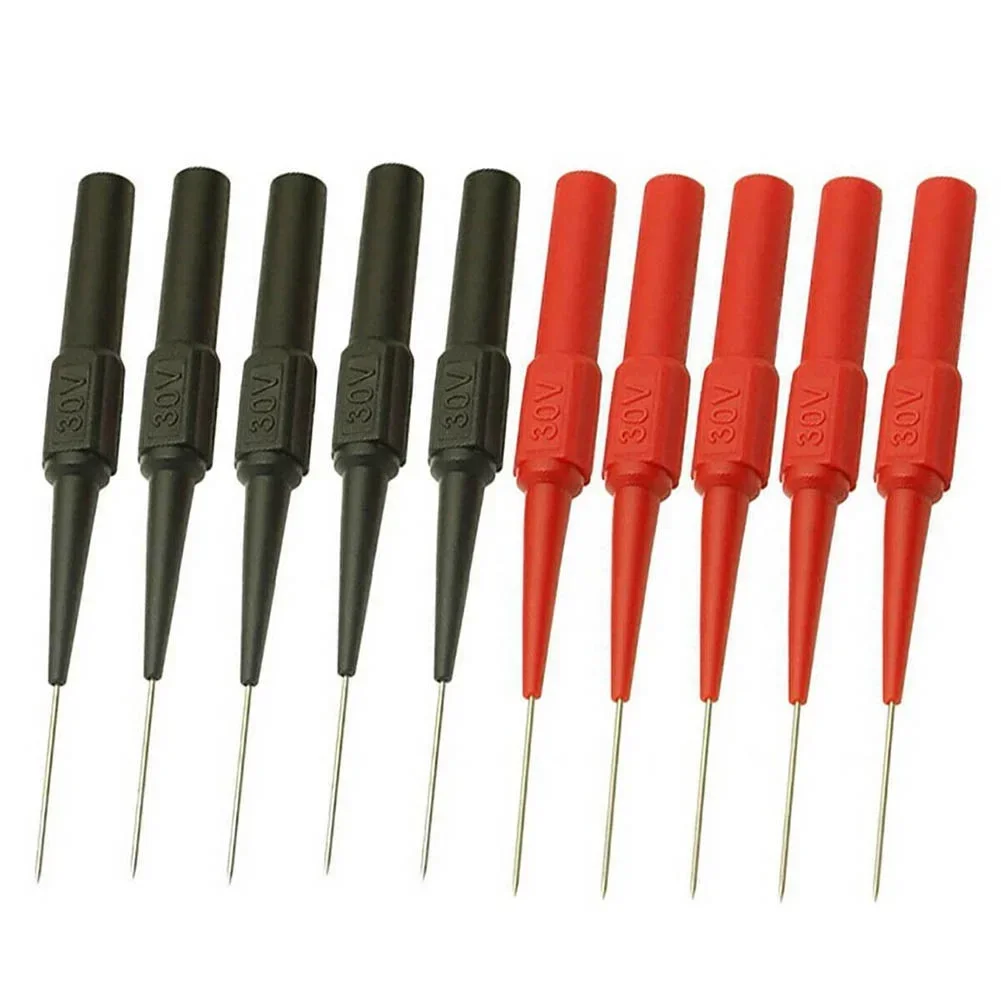 10pcs Insulation Piercing Needle Non-destructive Multimeter Test Probes Measuring Device Car Tool for Banana Plug 5