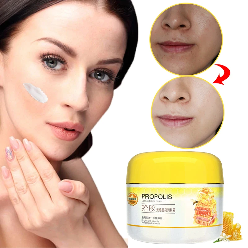 

Propolis Moisturizing Face Cream Nourishing Repairing Anti Aging Firming Whitening Shrinking Pores Reducing Fine Lines 100g