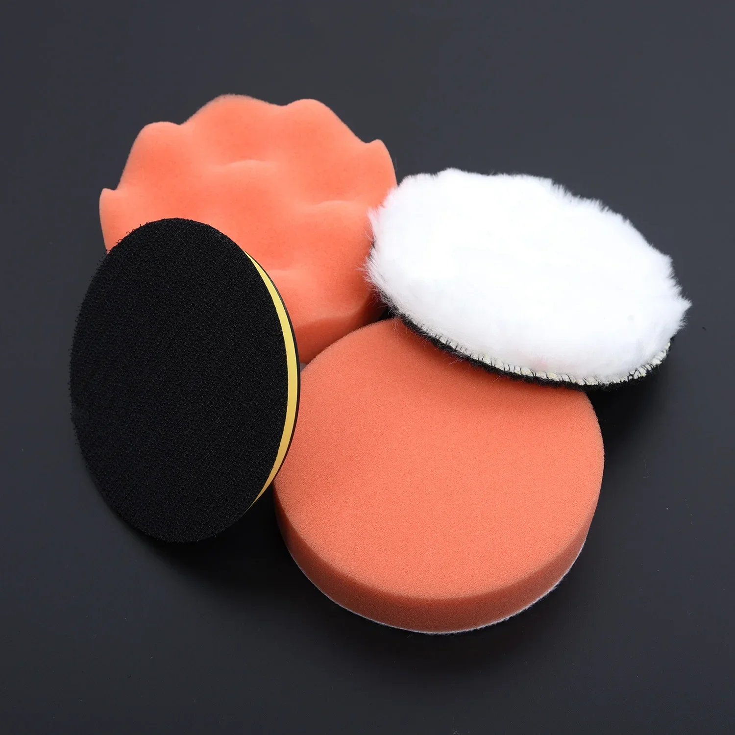 Car Polisher Cordless Car Polisher Electric Polisher 5Pcs/Set 4&rdquo; Gross Polishing Pad Kit With Drill Adapter Widely Use Car Accessories