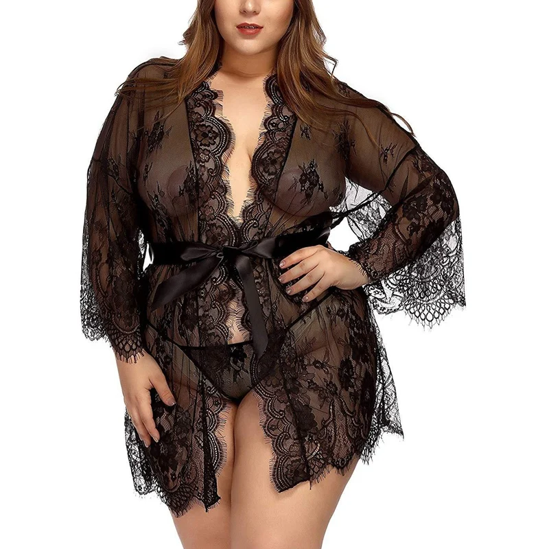 Sexy Women's Lace Night Dress Sleepwear
