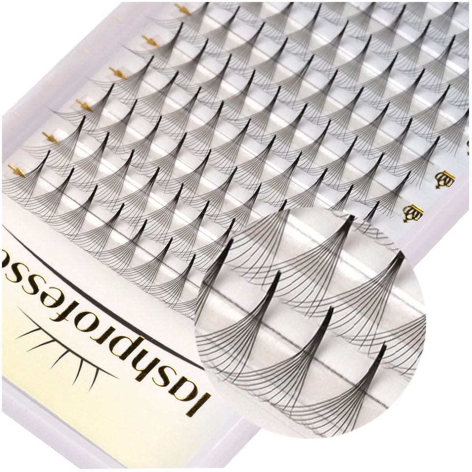 

Lashprofessor 5D/6D/8D/10D/12D Premade Volume Fans Sharp Narrow Stem Lashes Fans Thin Slim Pointy Base Eyelash Extensions Cilios