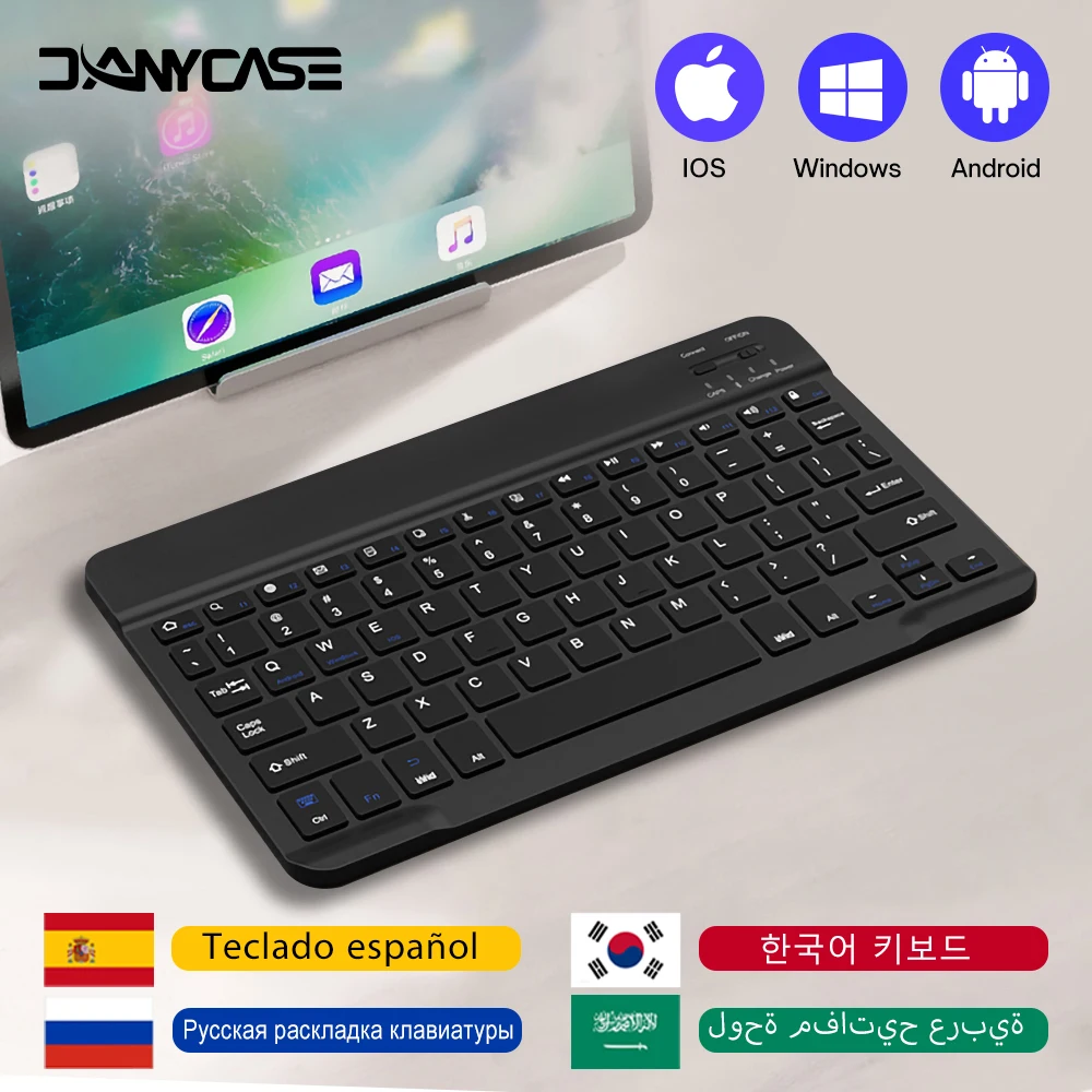 Mini Wireless Keyboard For Tablet iPad Samsung Xiaomi Bluetooth